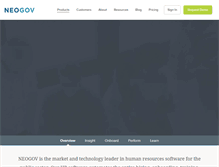 Tablet Screenshot of neogov.com